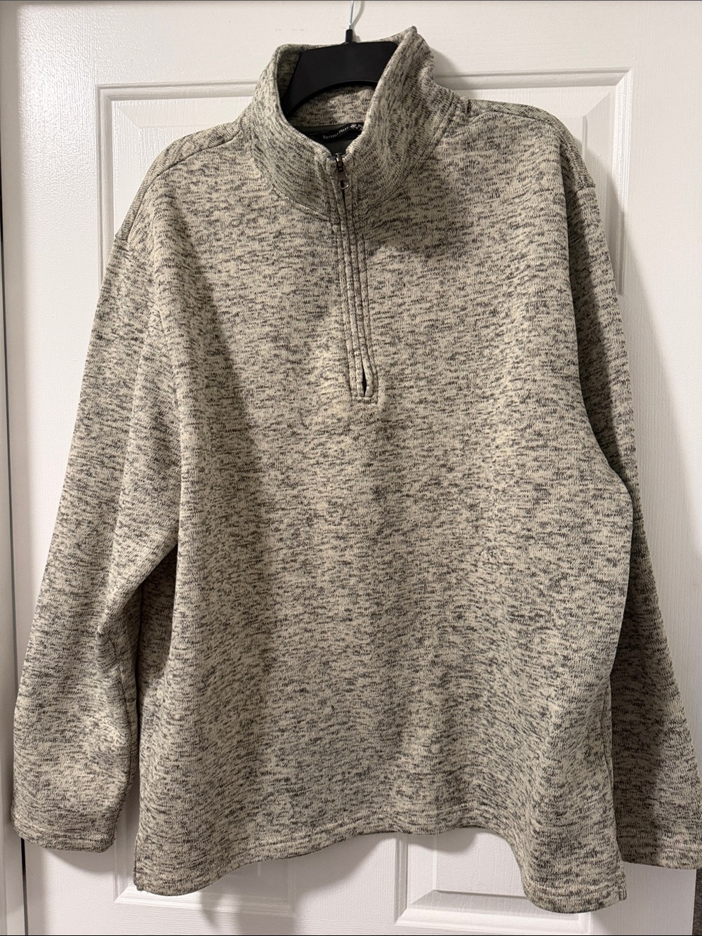 Beverly Hills Polo Club Heathered Gray Quarter-Zip Pullover